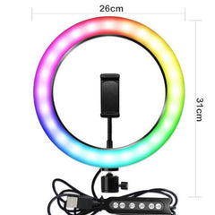 33CM LED Selfie Light Ring Multi-function Dimmable Light Ring