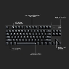 Logitech G413 TKL SE Wired Mechanical Gaming Keyboard - PBT keycaps