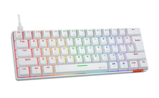 Meetion Mk005 Hestia Rgb 60% Mechanical Gaming Keyboard White