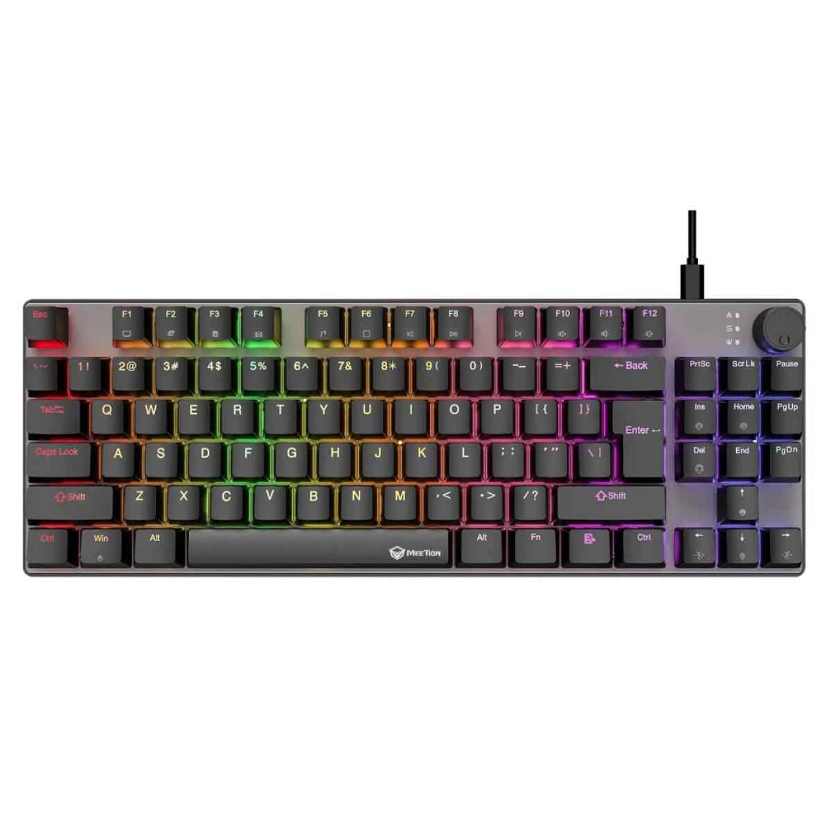 Meetion MK008 Pro 80% RGB Hot-swap Red Switch Mechanical Wired Keyboard