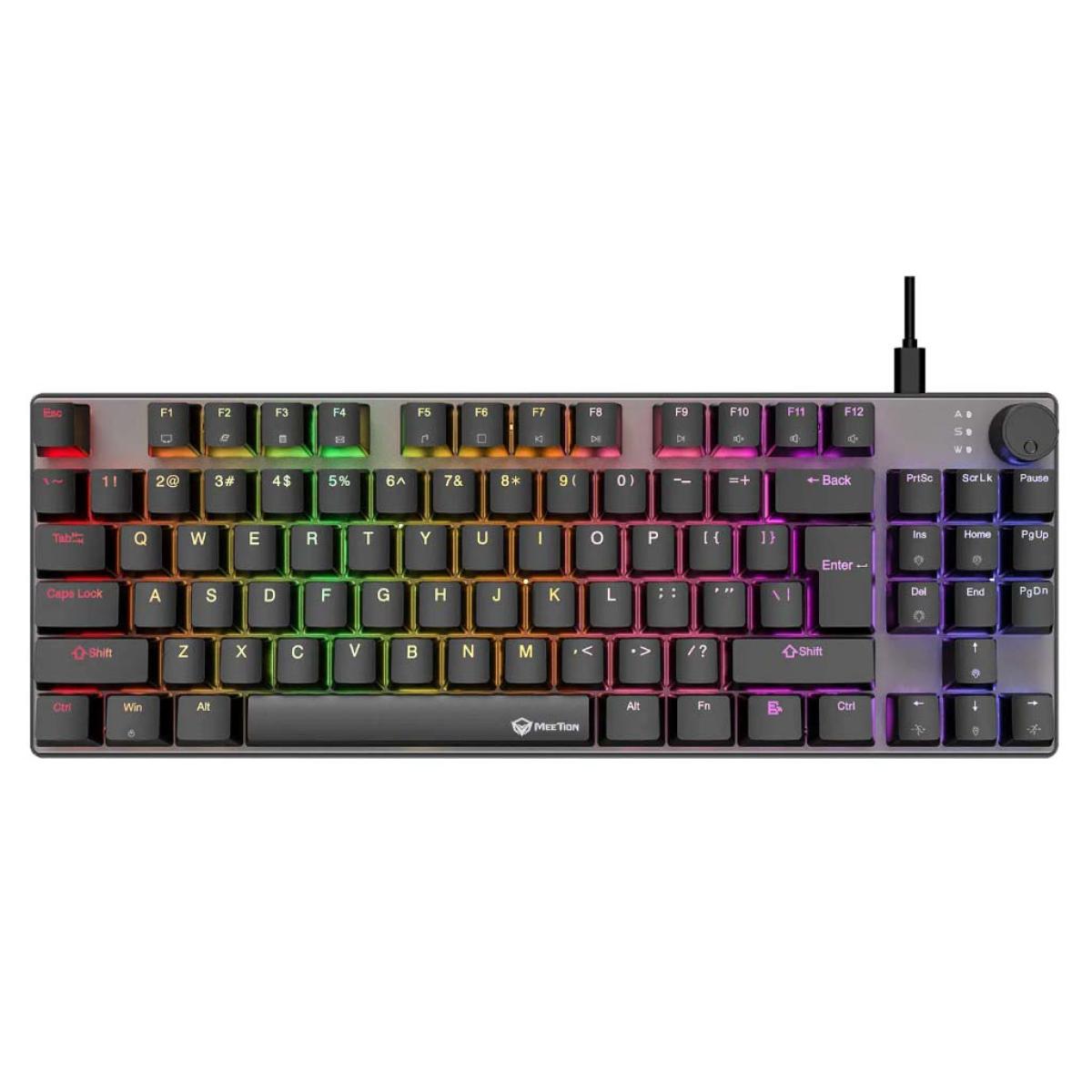 Meetion MK008 Pro 80% RGB Hot-swap Red Switch Mechanical Wired Keyboard