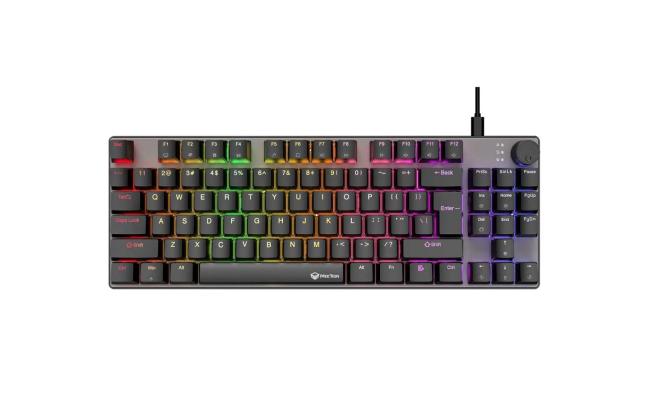 Meetion MK008 Pro 80% RGB Hot Swap Red Switch Mechanical Wired Keyboard with gaming keyboard