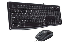 Logitech MK120 Desktop Wire Kit ( Keyboard and Mouse ) USB Arabic / English - Black