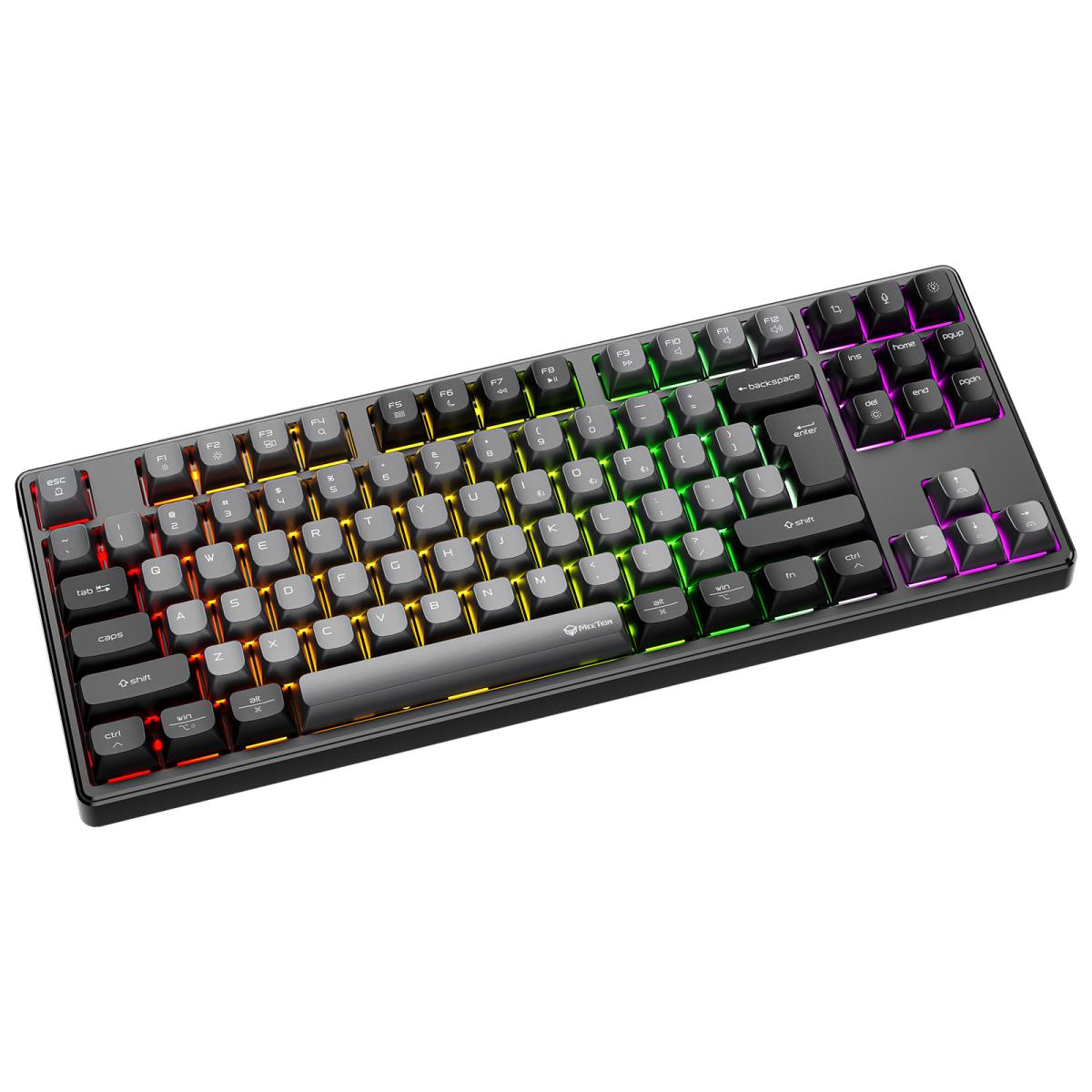 Meetion MK14 Tri Mode 87 Key Connection RGB Wireless Mechanical Gaming Keyboard -Black