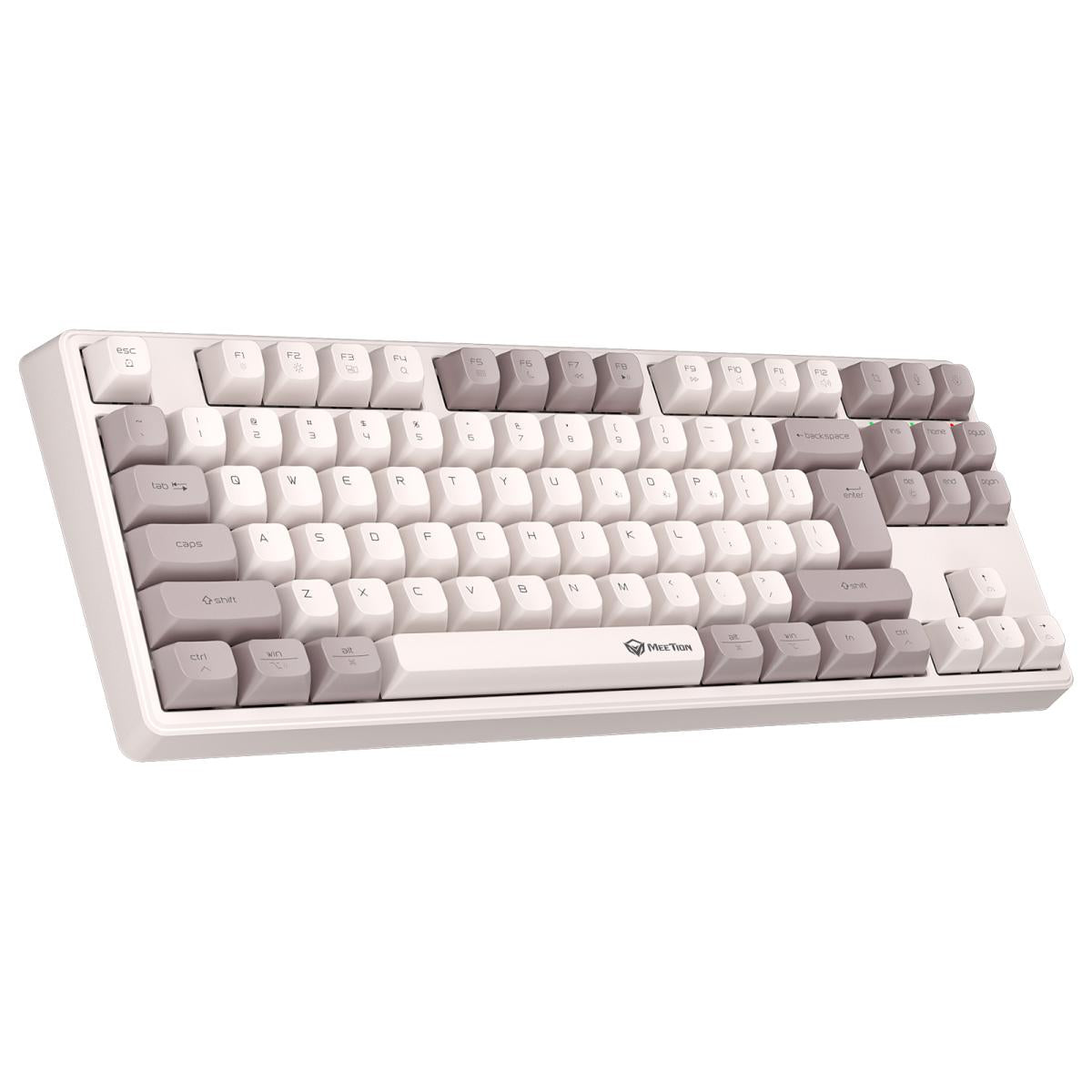 Meetion MK14 Tri Mode 87 Key Connection RGB Wireless Mechanical Gaming Keyboard -White