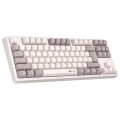 Meetion MK14 Tri Mode 87 Key Connection RGB Wireless Mechanical Gaming Keyboard -White