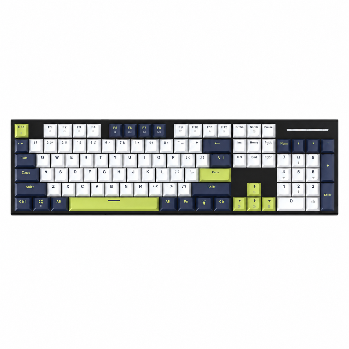 Fantech ATOM104S MORI MK878S Mechanical Wired Keyboard White / Blue – Rosie Switch