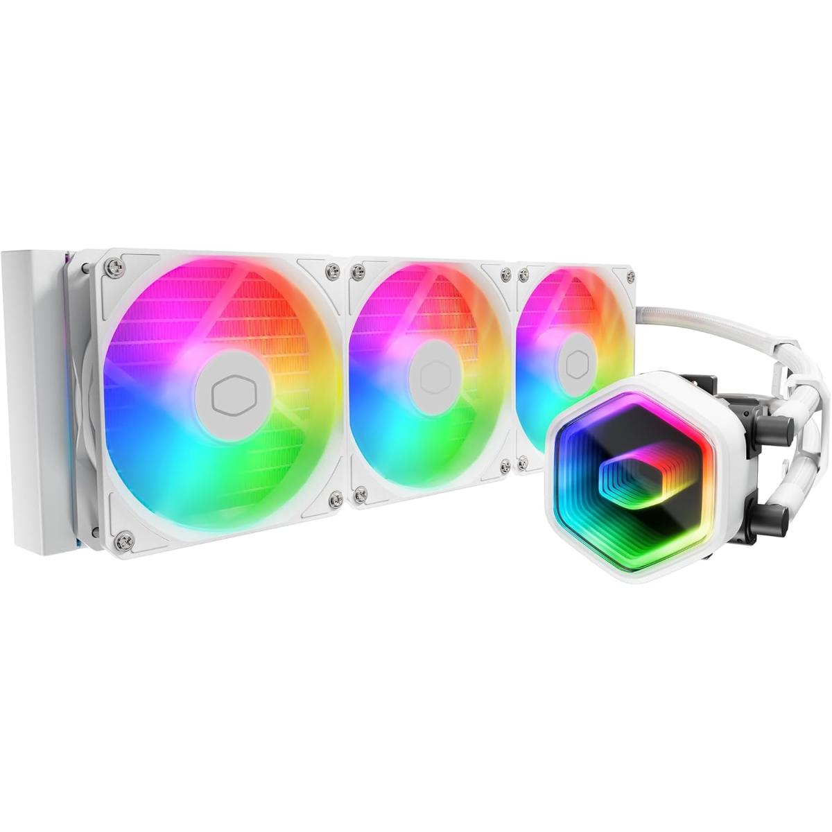 Cooler Master MasterLiquid 360 Core II (White) ARGB High - Preformance AIO CPU Liquid Cooler