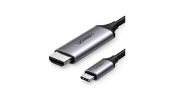 UGREEN (MM142) USB Type-C Male to HDMI Male Cable Aluminum 1.5m (Gray Black)