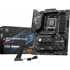 Msi X870 Gaming Plus Wifi 7 Atx Amd Am5 Sps Vrm Ddr5 Memory Boost 8200+ Mt/s (oc), Pcie 5.0 X16 & 4.0 X16, M.2 Gen5, 5g Lan Mainboard - CompuMe