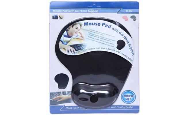 Mouse Pad With Gel Wrist Support