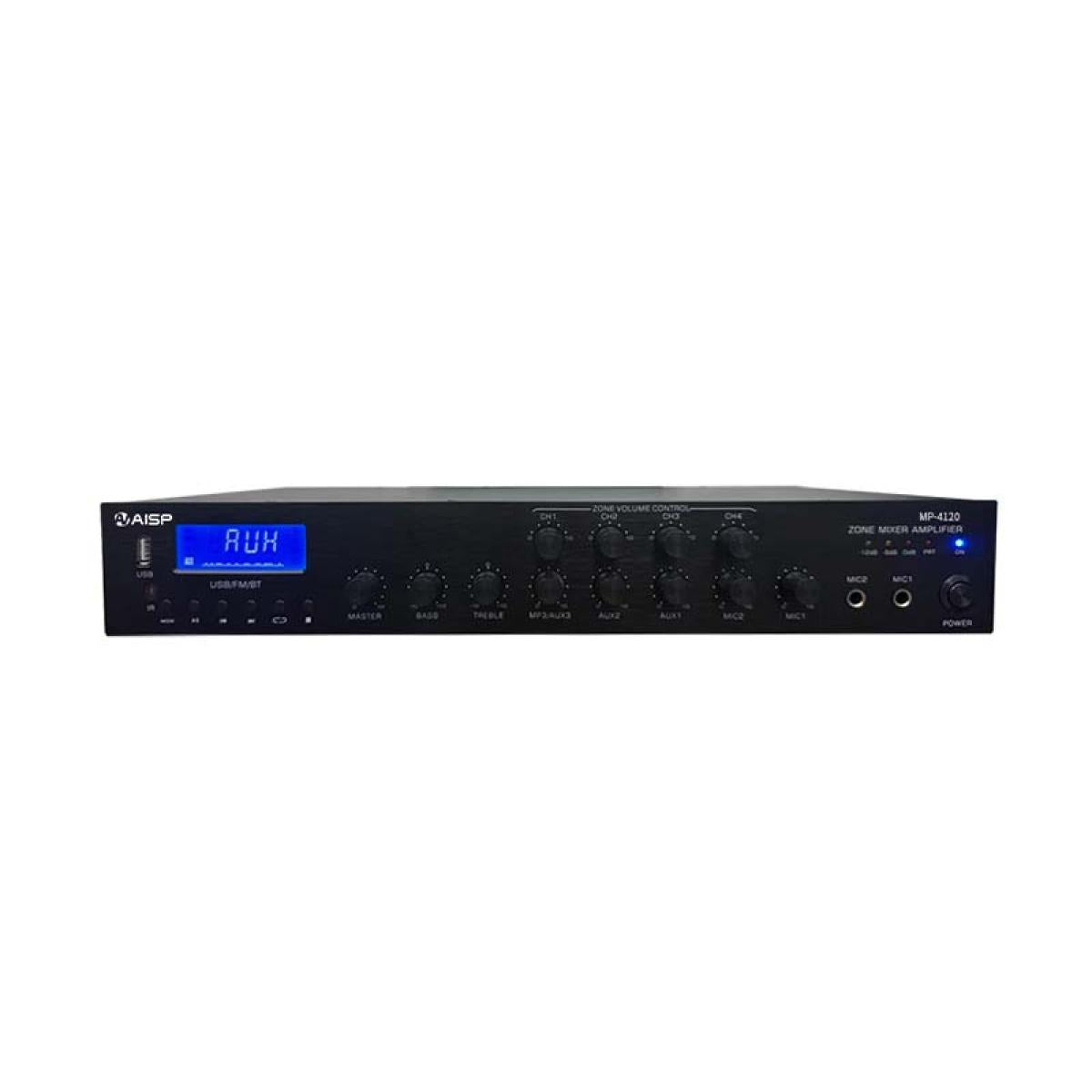 AISP MP-4120 4 Zones Mixer Amplifier 120W