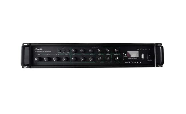 Aisp Mp 6450s 6 Zones Mixer Amplifier with MP3/usb/bt/sd/echo/aux 450w with audio