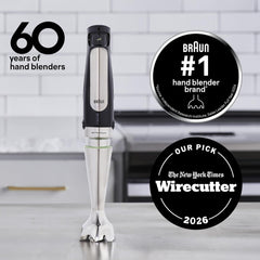 Braun Hand Blender MultiQuick 7 Black 1000 W Stainless Easy SmartSpeed