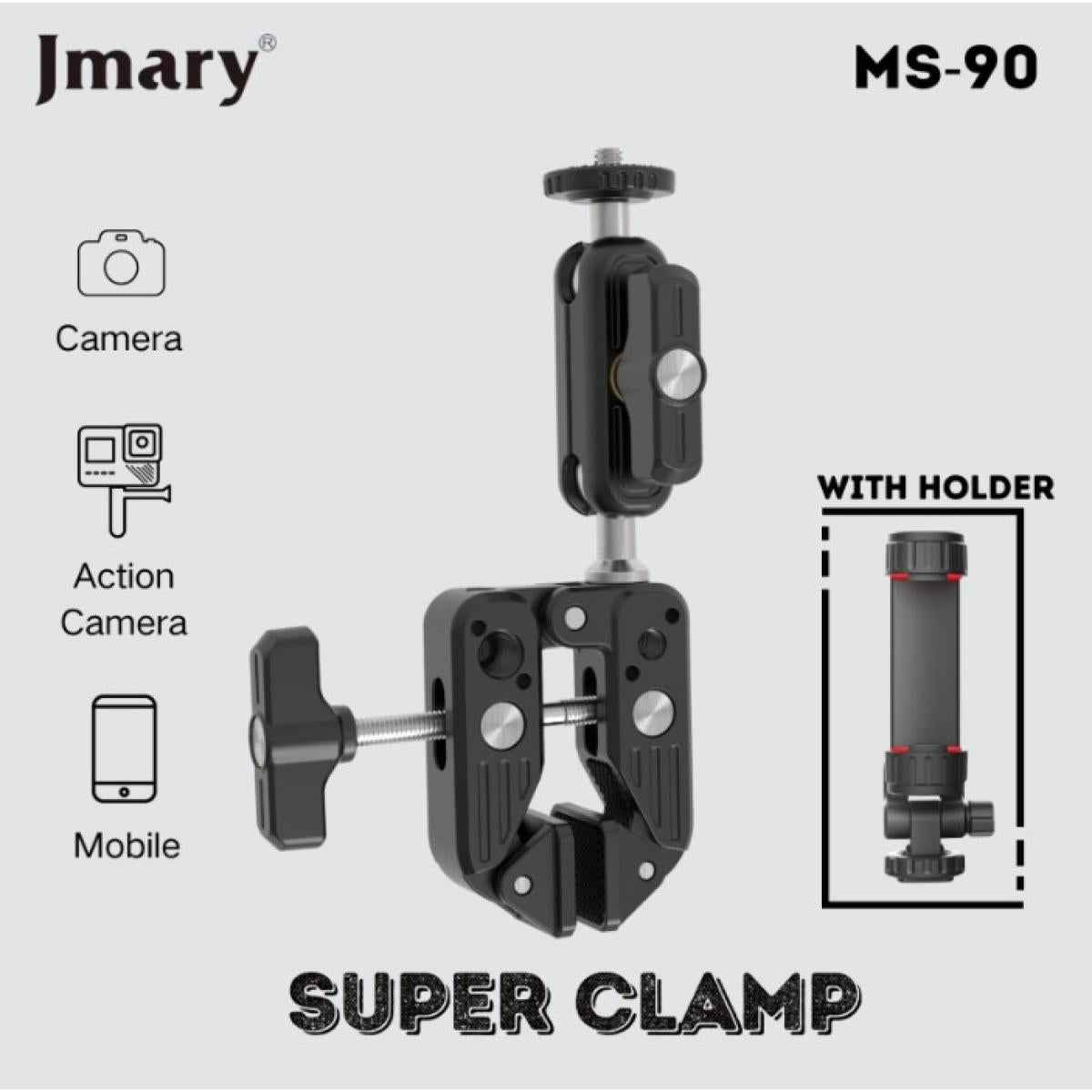 Jmary MS-90 Multi-Functional Clamp Holder for Camera or Phone Jmary MS-90 Multi-Functional Clamp Holder for Camera or Phone