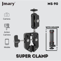 Jmary MS-90 Multi-Functional Clamp Holder for Camera or Phone