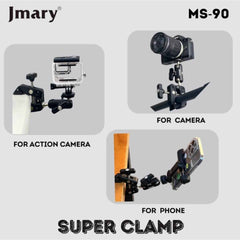 Jmary MS-90 Multi-Functional Clamp Holder for Camera or Phone