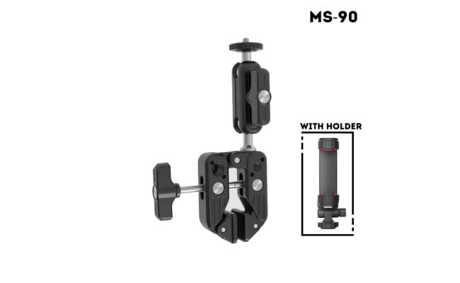 Jmary Ms 90 Multi Functional Clamp Holder For Camera Or Phone
