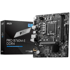MSI PRO B760M-E, Intel 13th 12th Series, LGA 1700/DDR4/PCIe 4.0/1xM.2 - mATX Gaming MotherBoard | MSI PRO B760M-E | - CompuMe