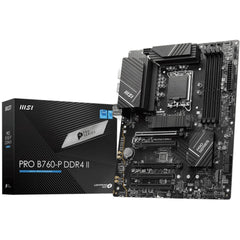 MSI PRO B760-P II, Intel 14th 13th 12th Series, LGA 1700/DDR4/PCIe 4.0/2xM.2 - ATX Gaming MotherBoard | PRO B760-P DDR4 II |