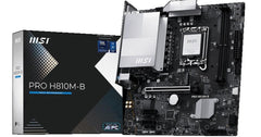MSI PRO H810M-B, Intel Core Ultra (Series 2), LGA 1851/DDR5/PCIe 5.0/1xM.2 - mATX Gaming MotherBoard