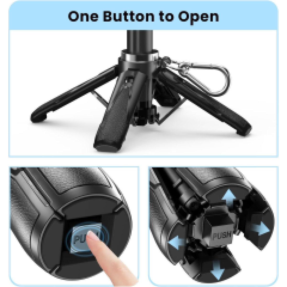 Jmary MT-18 Mini Selfie Stick with Bluetooth Remote