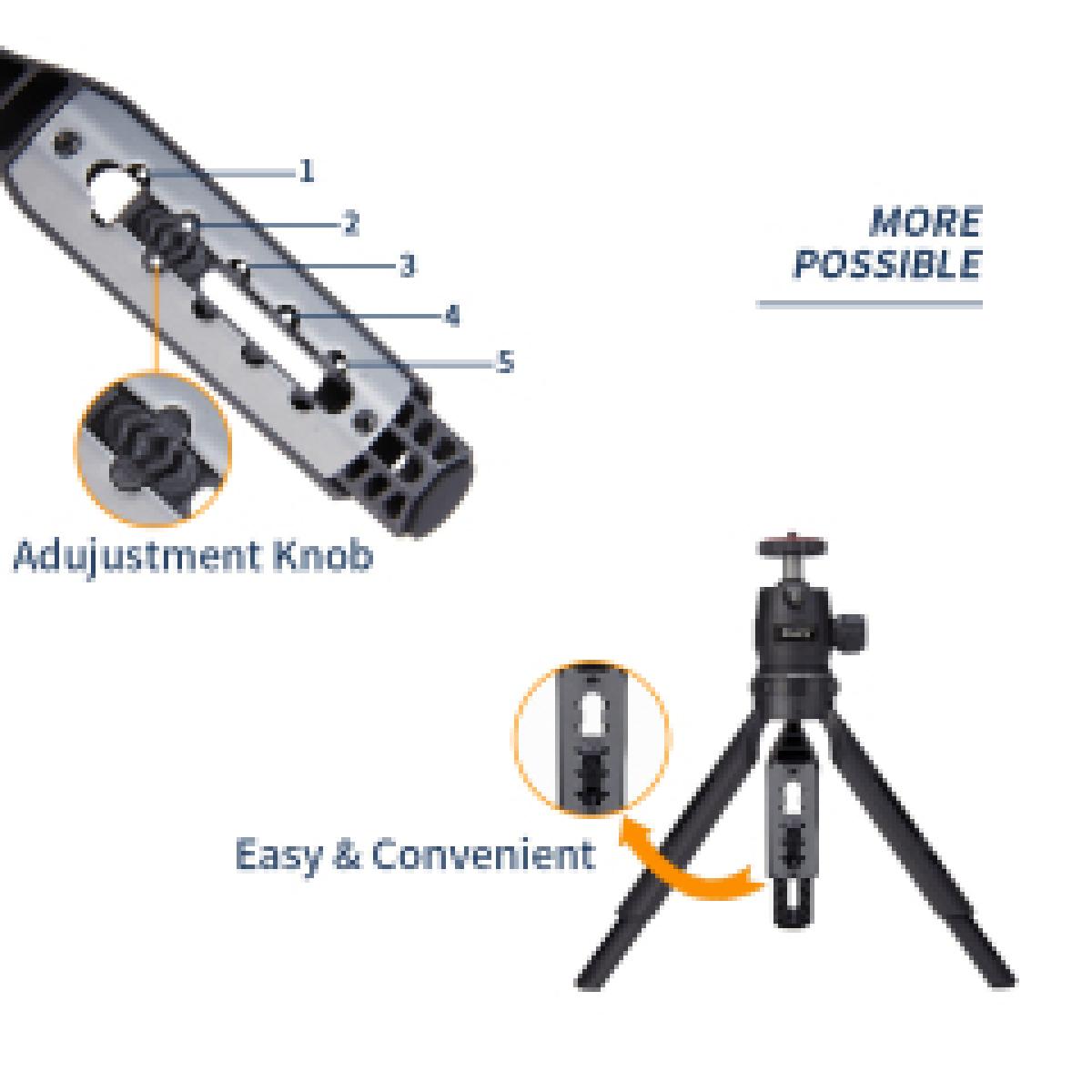 Jmary MT-30 Multifunction Extendable Mini Tripod