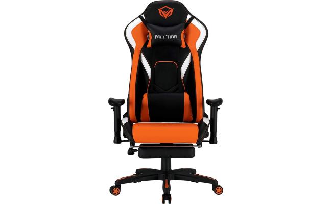 Meetion CHR22 Leather Reclining Gaming E Sport Chair with Footrest