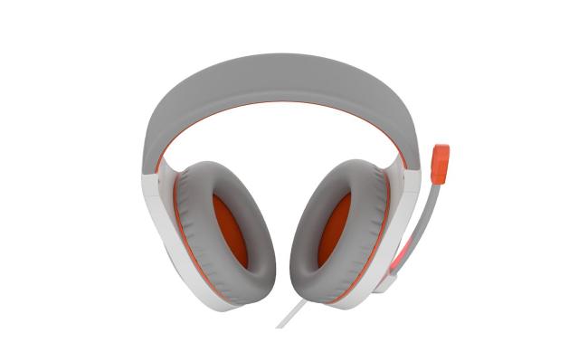Meetion Mt Hp021 Stereo Gaming Headphones White Orange Lightweight Backlit