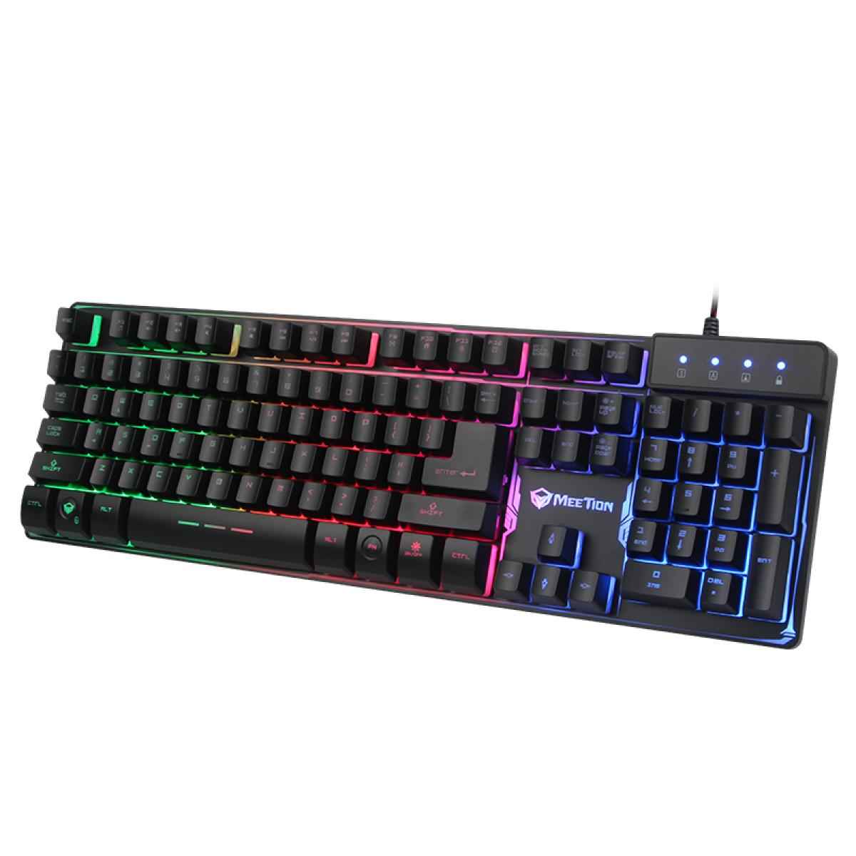 MeeTion MT - K9300 Colorful Rainbow Backlit Gaming Keyboard