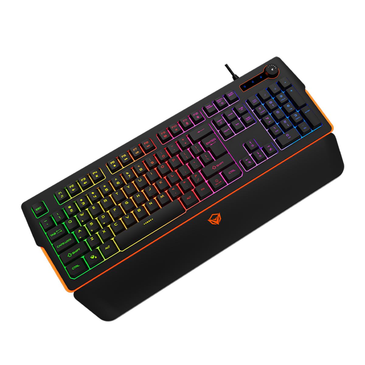 MeeTion MT-K9520 RGB Magnetic Wrist Rest Keyboard for Gaming
