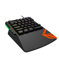 MEETION MT-KB015 LED RAINBOW BACKLIGHT ONE-HANDED GAMING KEYBOARD