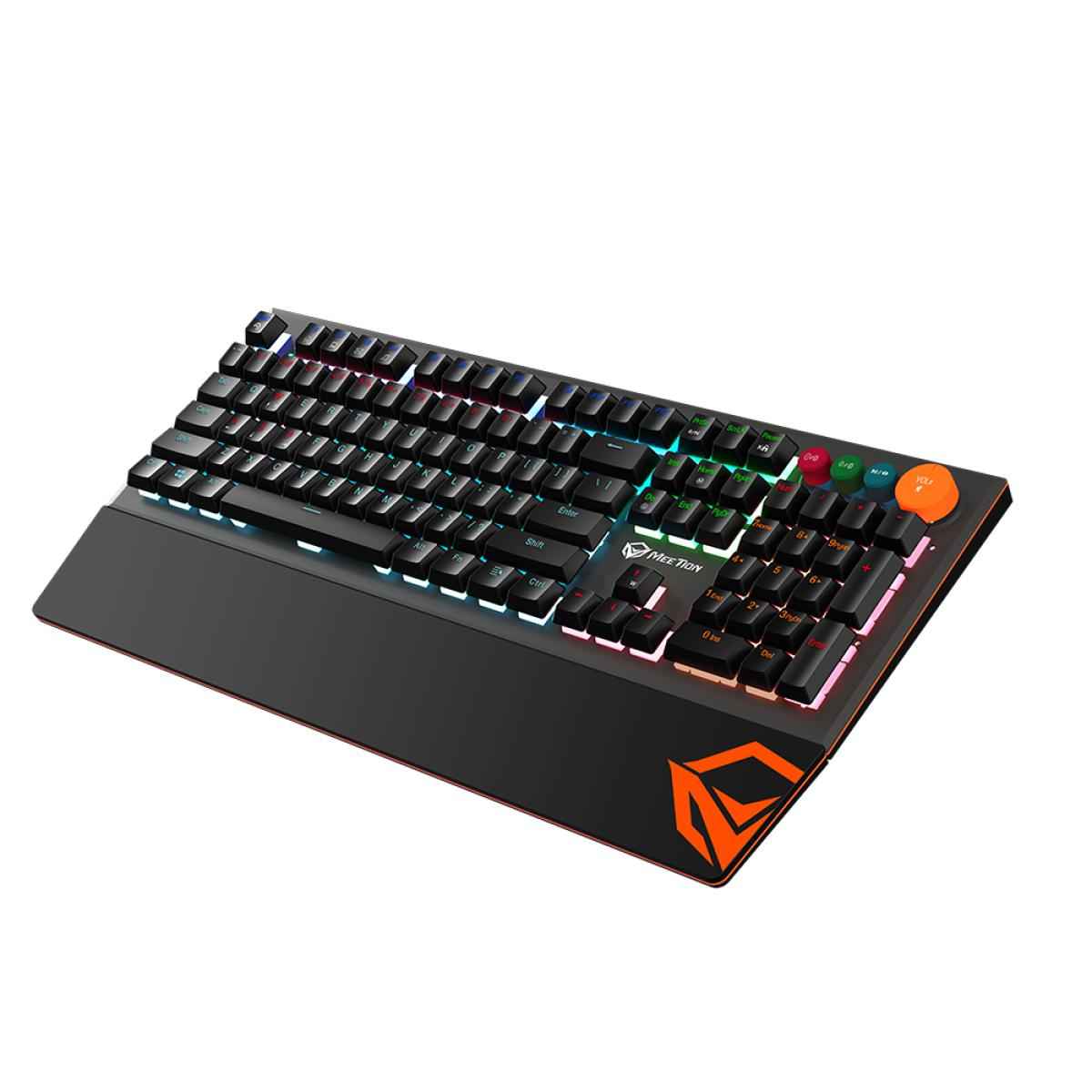 MeeTion MT - MK500 Detachable Palmrest RGB Mechanical Gaming Keyboard with Type C Cable