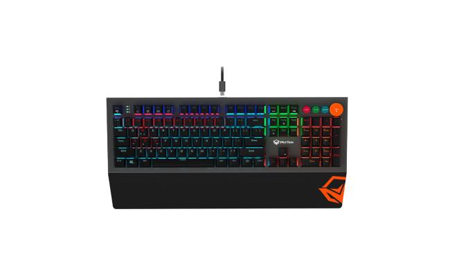 Meetion Mt Mk500 Detachable Palmrest Rgb Mechanical Gaming Keyboard With Type C Cable
