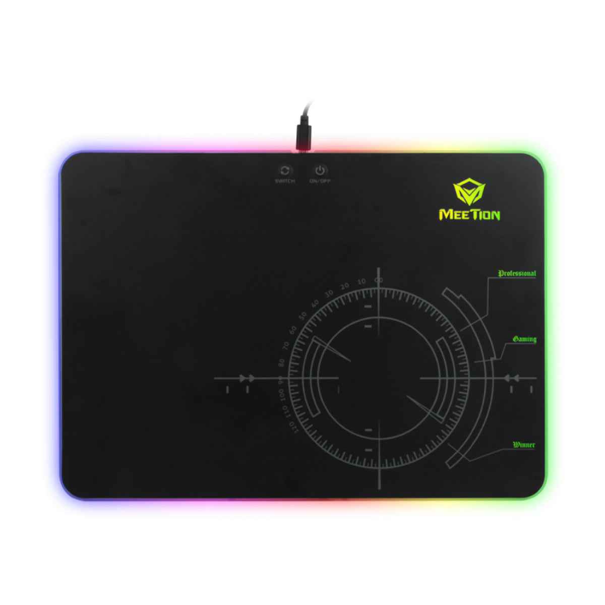 MeeTion MT - P010 Glowing Backlit RGB LED Gaming Mouse Pad
