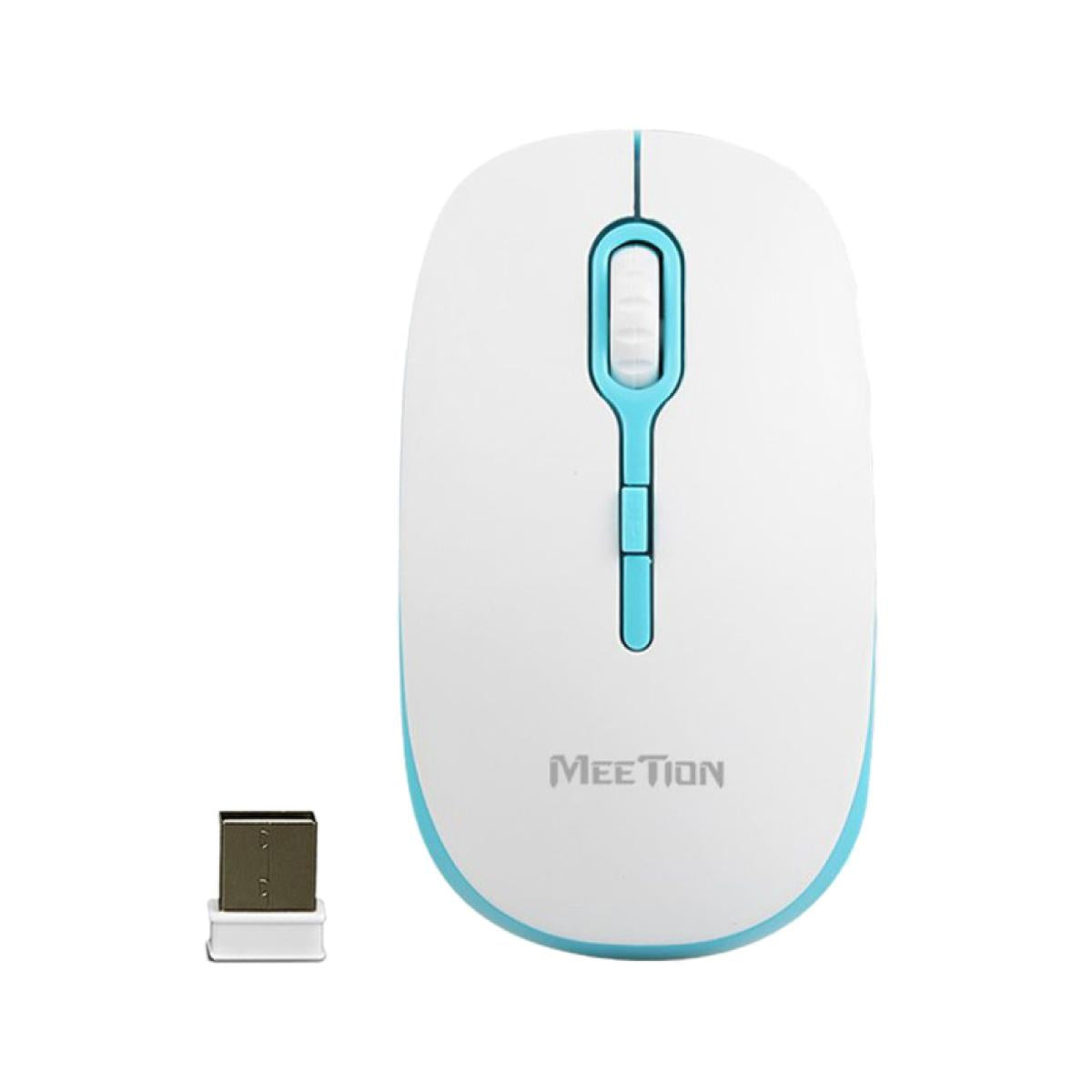 MeeTion MT-R547 2.4G USB Wireless Optical Mouse -Blue