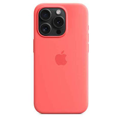 Apple iPhone 15 Pro Silicone Case with MagSafe - Guava, phone cases