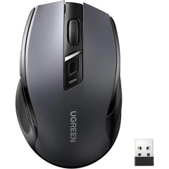 UGREEN Ergonomic Wireless Mouse 2.4 GHz, 10m/32f, 400DPI (Black) | MU101 | - CompuMe