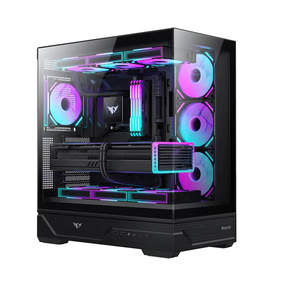 Huntkey MVP Destiny Empty Gaming PC Case without Fans -Black
