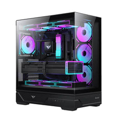 Huntkey MVP Destiny Empty Gaming PC Case without Fans -Black