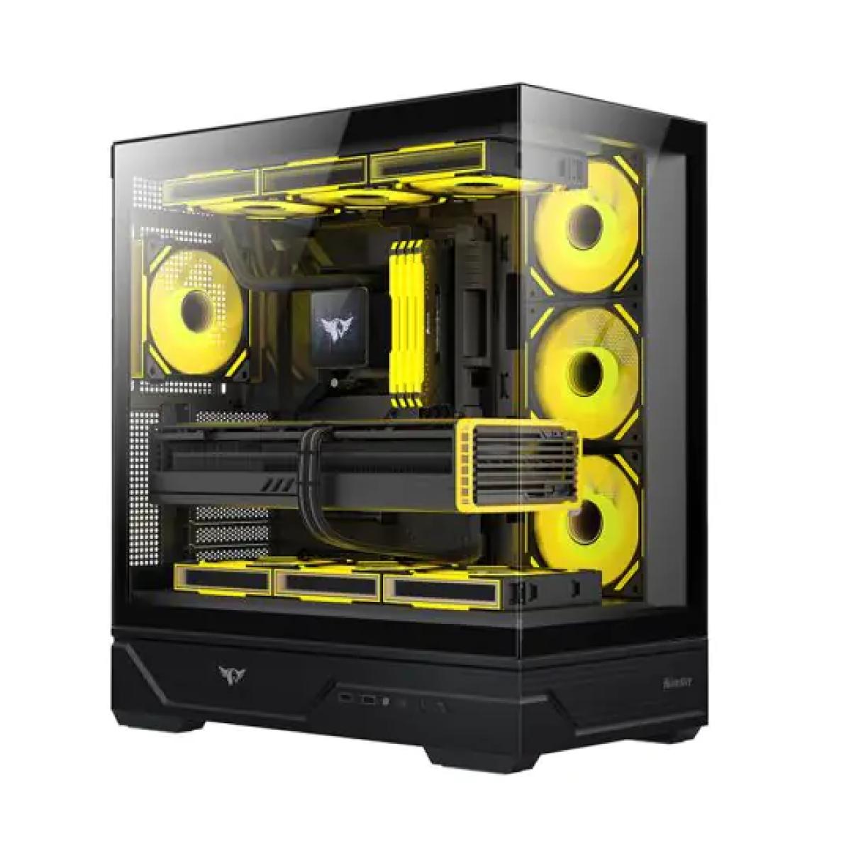 Huntkey MVP Destiny Empty Gaming PC Case without Fans -Black