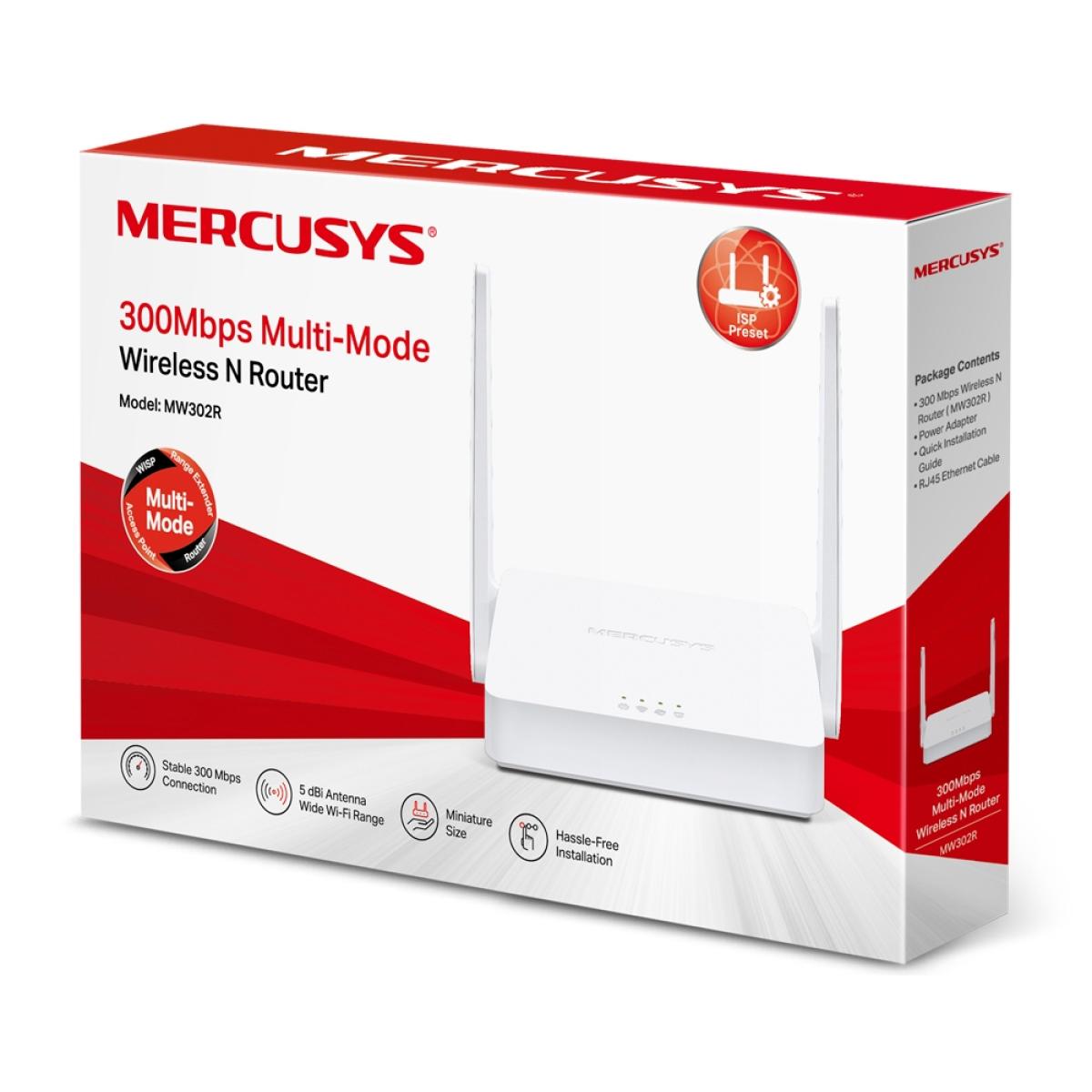 Mercusys Mw302r 300mbps Wireless Wifi Router Two 5dbi Antennas Ipv6 Compatible Multi Mode