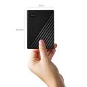 WD My Passport 2TB Portable HDD – USB 3.2 Gen 1, Slim Durable Design, Password Protection & AES Encryption, Backup Software with Ransomware Defense, Black