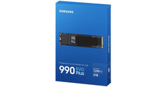 Samsung 990 EVO PLUS 2TB PCIe 4.0 NVMe M.2 SSD w/ Samsung V-NAND TLC Memory -Sequential Read/Write Up (7250/6300 MB/s)