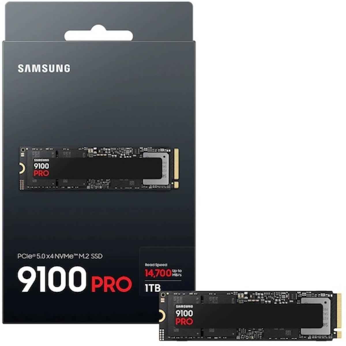 Samsung 9100 PRO 1TB PCIe 5.0 NVMe M.2 SSD-Sequential Read/Write (14700/13300 MB/s) | MZ-VAP1T0B/AM |