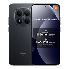 Xiaomi REDMI Note 15 Pro 5G – 120Hz 1.5K AMOLED Display, 200MP OIS Camera, 8GB RAM, 512GB Storage, 6580mAh Battery, Black (MZB0MC0EU)