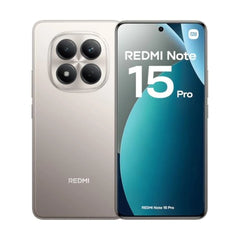 Xiaomi REDMI Note 15 Pro 4G – 120Hz AMOLED Display, 200MP OIS Camera, 12GB RAM, 512GB Storage, 6500mAh Battery, Titanium Color (MZB0MGMEU)