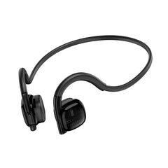 Wiwu Marathon Pro Wireless Air Conduion Waterproof Sport Headset, 6 Hours Long Battery Life, Bluetooth 5.3, Ultra Light Materials And Skin Friendly Black - CompuMe