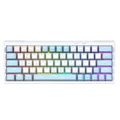 FANTECH ATOM 63 MECHANICAL GAMING KEYBOARD WHITE + BLUE - TARO