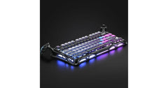 GravaStar Mercury K1 Pro 75% Wireless Mechanical Gaming Keyboard, Gasket Compact Custom Keyboard Hot-Swap Socket, Linear Switches, with RGB Backlit & Frame (Galaxy Black)